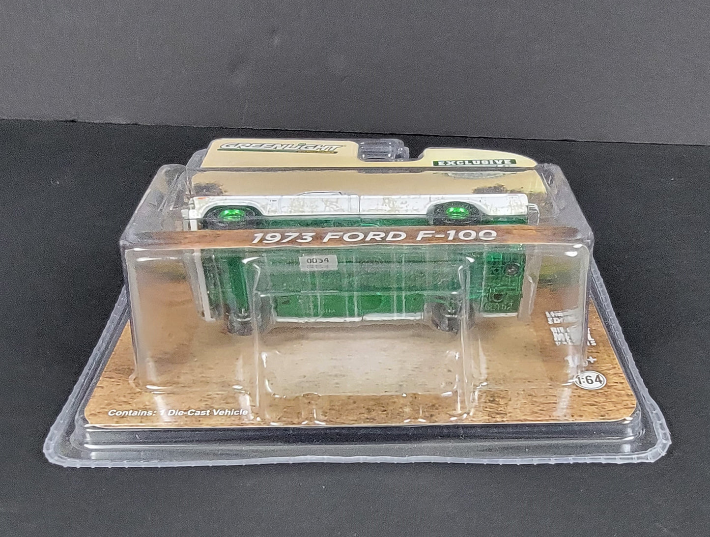 1:64 1973 Ford F-100 Pickup Truck GREEN MACHINE/CHASE "Uncle Jesse" (White - Weathered)