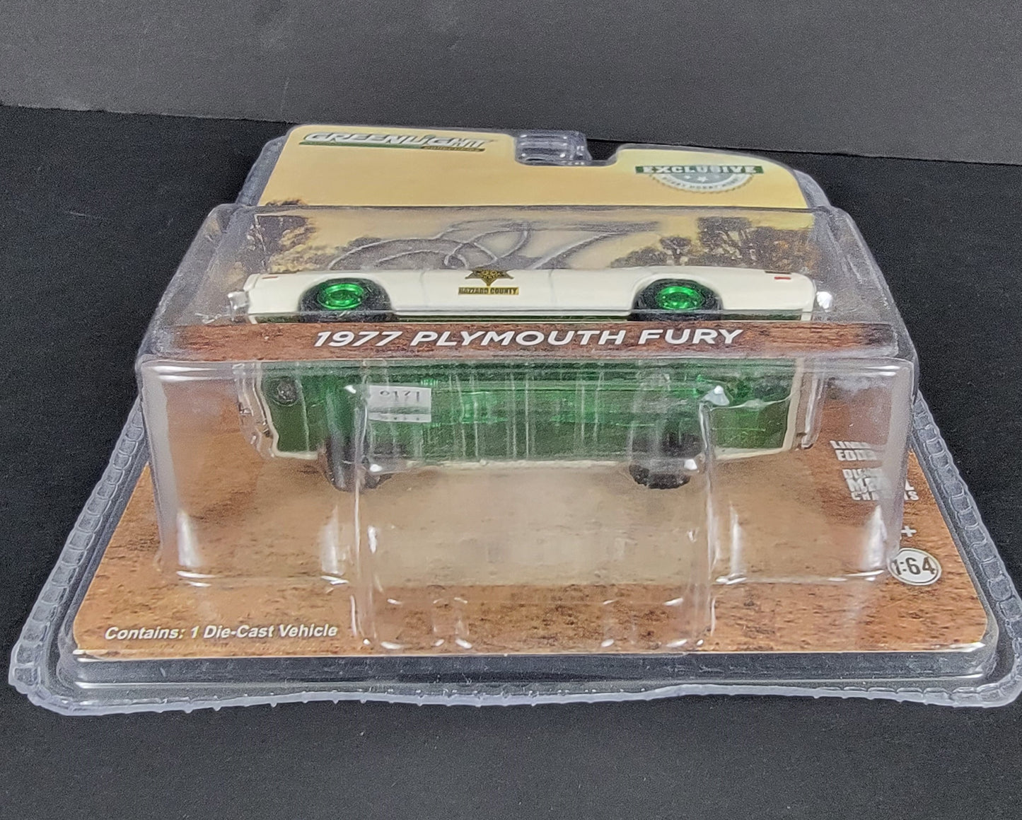 1:64 1977 Plymouth Fury, GREEN MACHINE/CHASE "Hazzard County Sheriff"