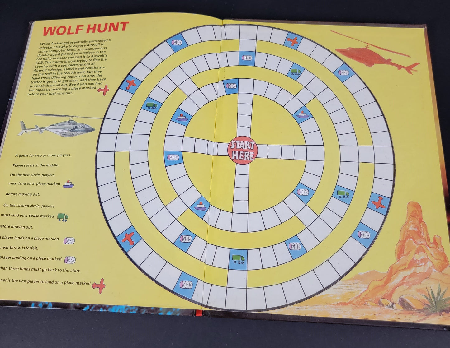 AIRWOLF Annual Book - 1986