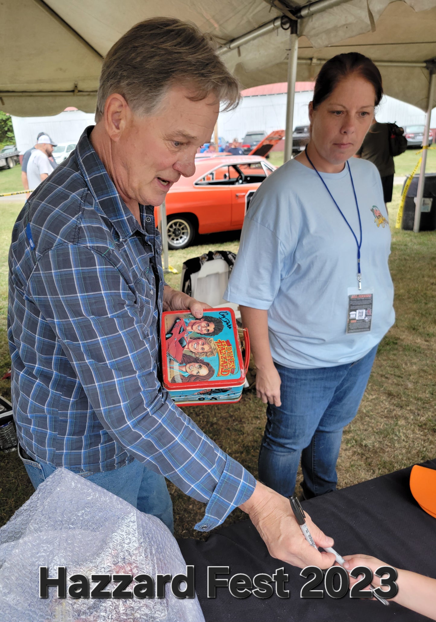 Dukes Of Hazzard (Coy and Vance) Metal Lunchbox (NO Thermos) - 1983