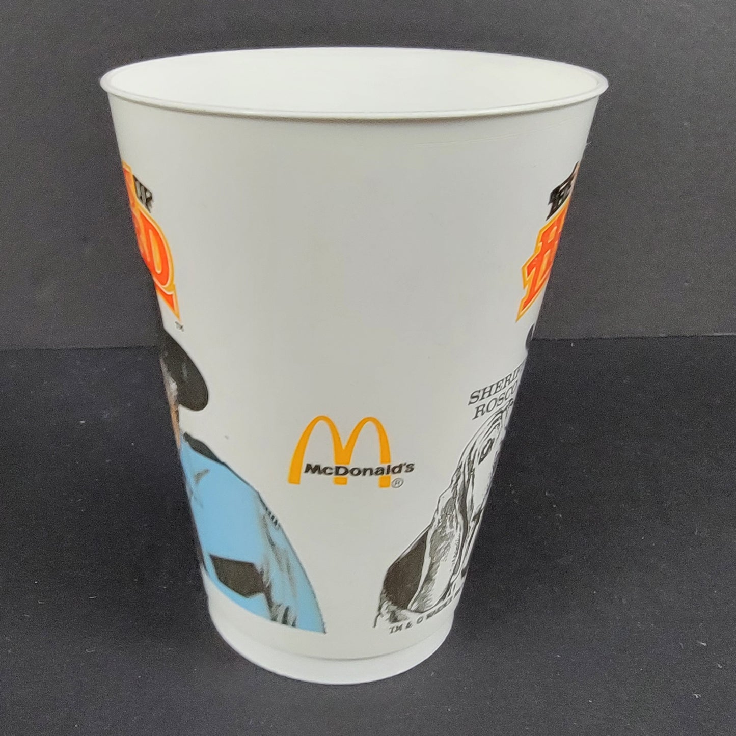 McDonald's Plastic Cup "ROSCOE AND FLASH"