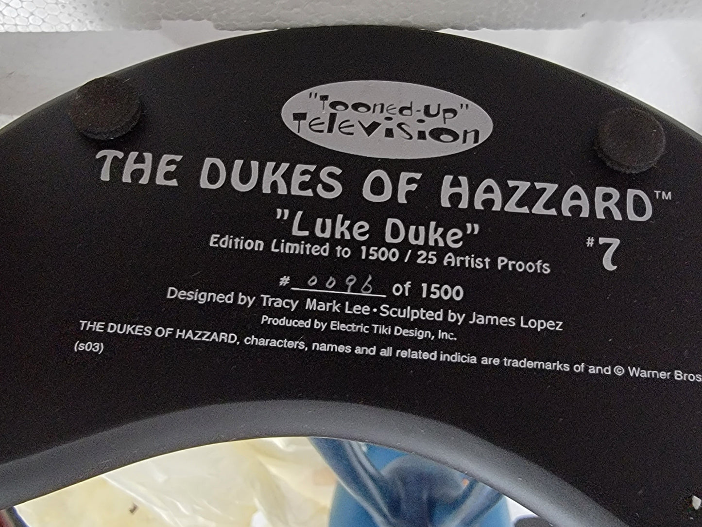 LUKE DUKE -TIKI "Tooned-Up" Television Marquette