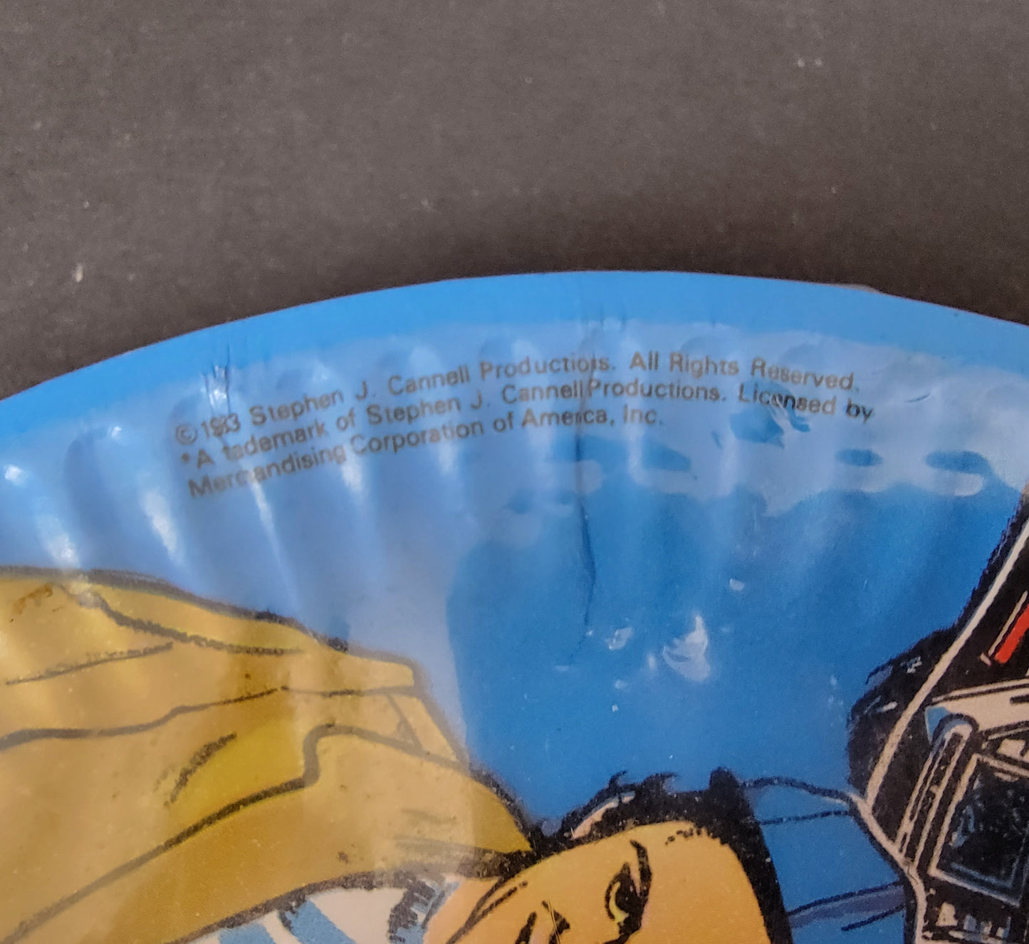 A-Team 7-Inch Party Plates With Tag - 1983