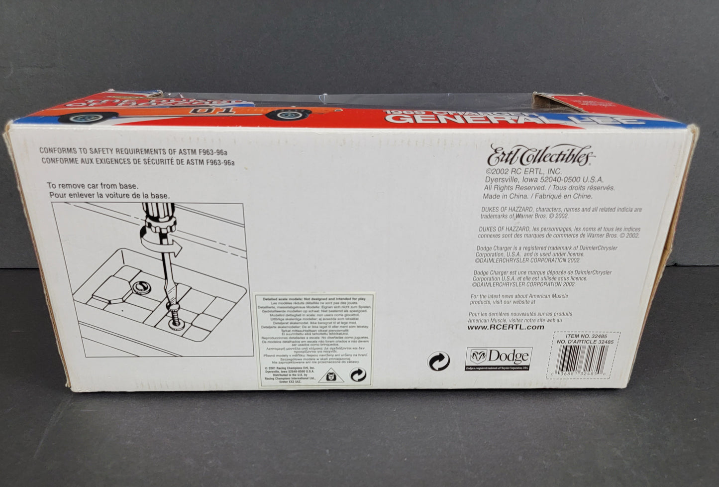 1:18 1969 Dodge Charger "Birthday" / "Black" "General Lee" - 2002