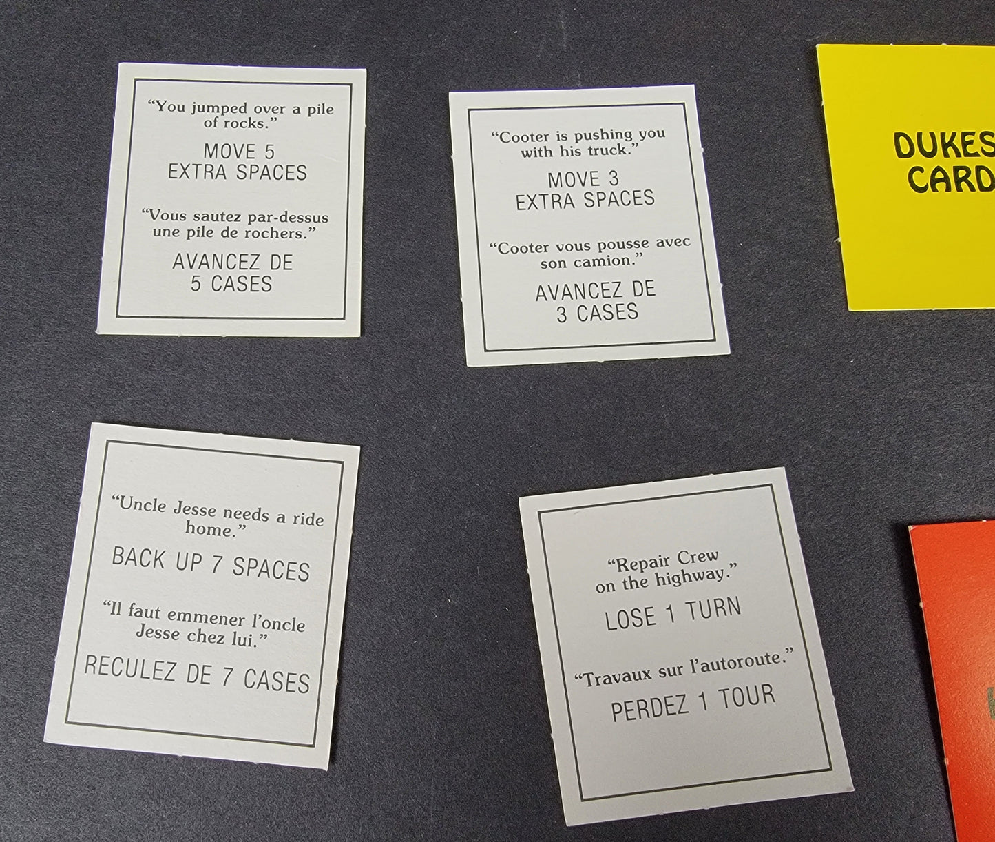 FRENCH-CANADIAN LE JEU Dukes Of Hazzard Game - 1981