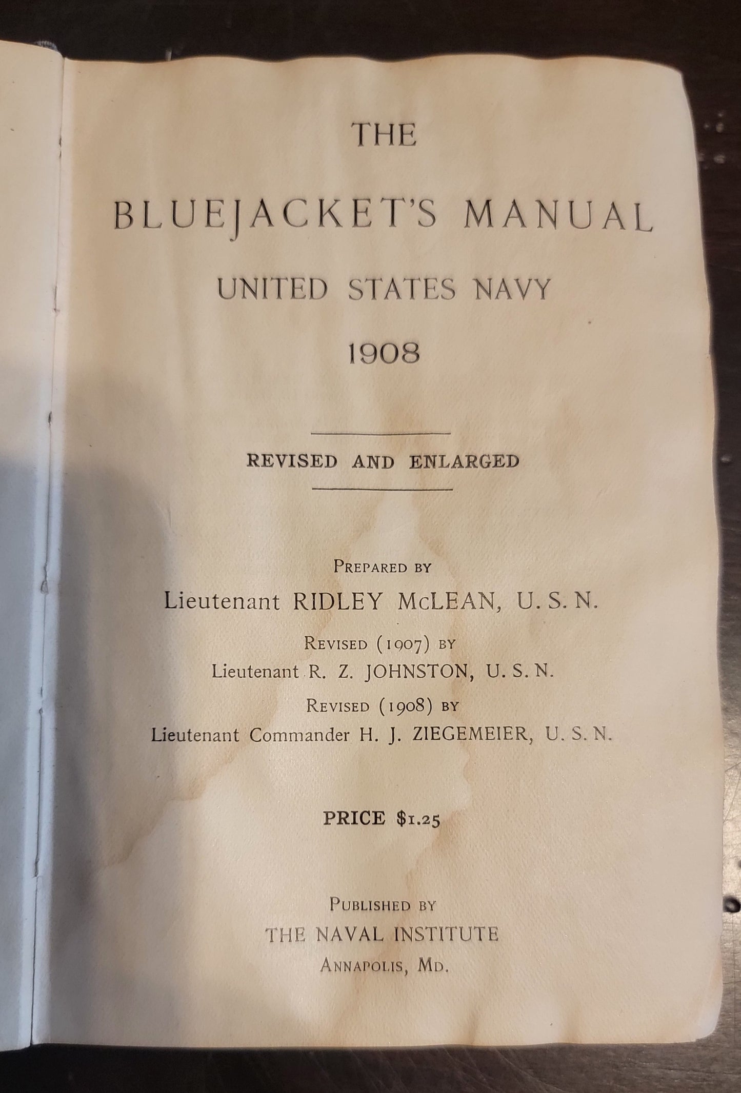 1908 BlueJacket's Manual