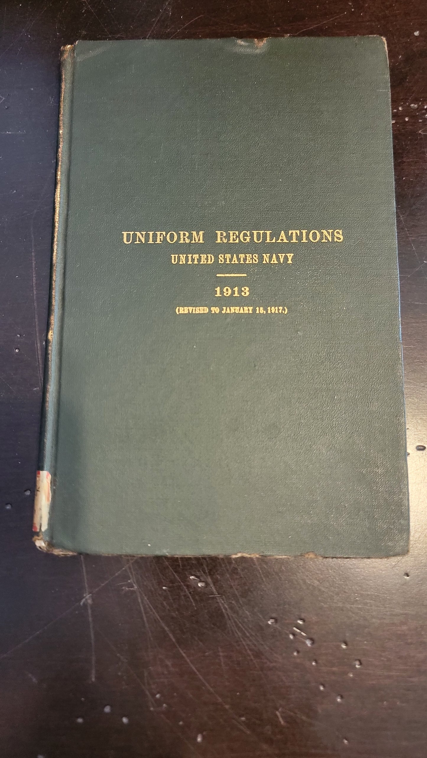 1913 US Navy Uniform Regulations