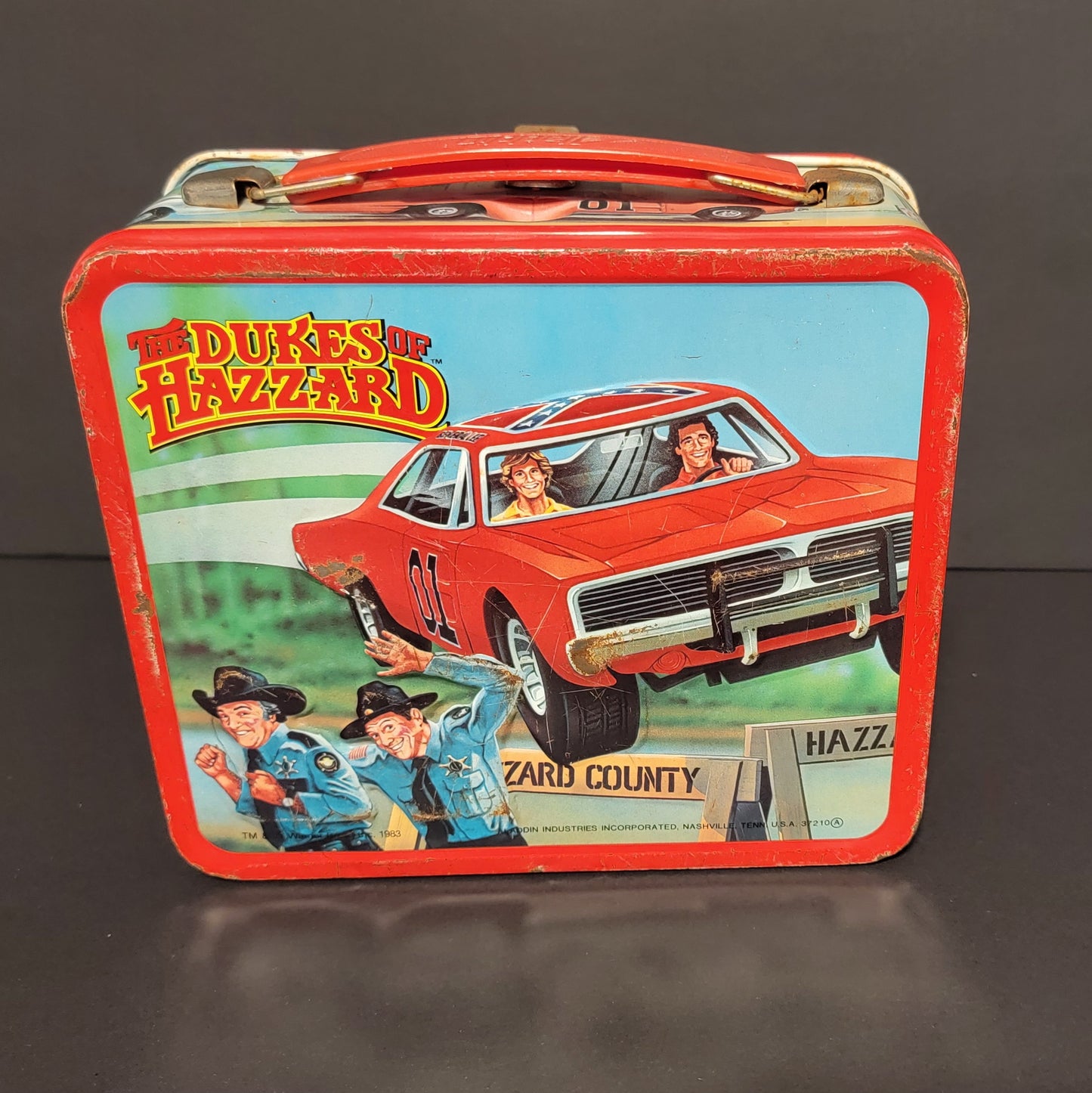 Dukes Of Hazzard (Coy and Vance) Metal Lunchbox (NO Thermos) - 1983