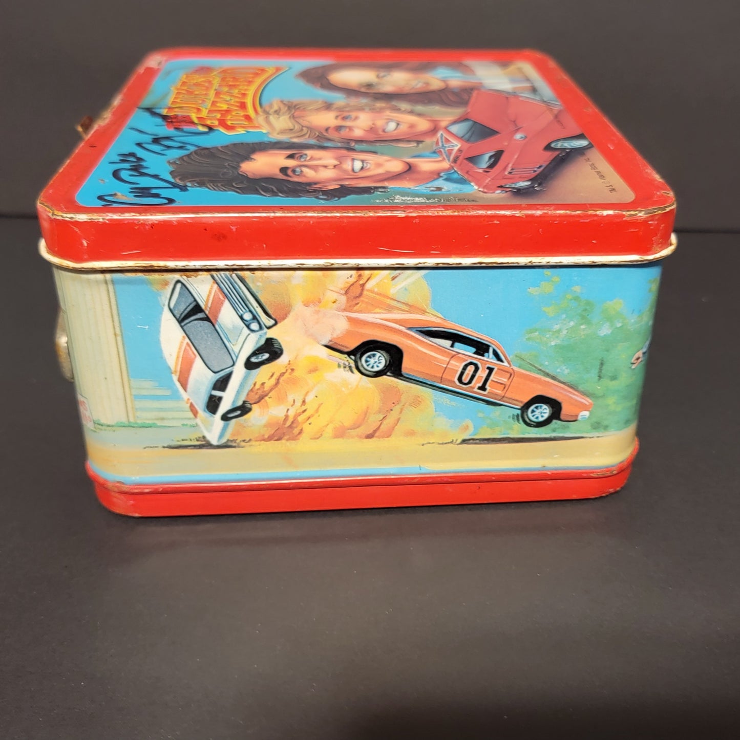 Dukes Of Hazzard (Coy and Vance) Metal Lunchbox (NO Thermos) - 1983