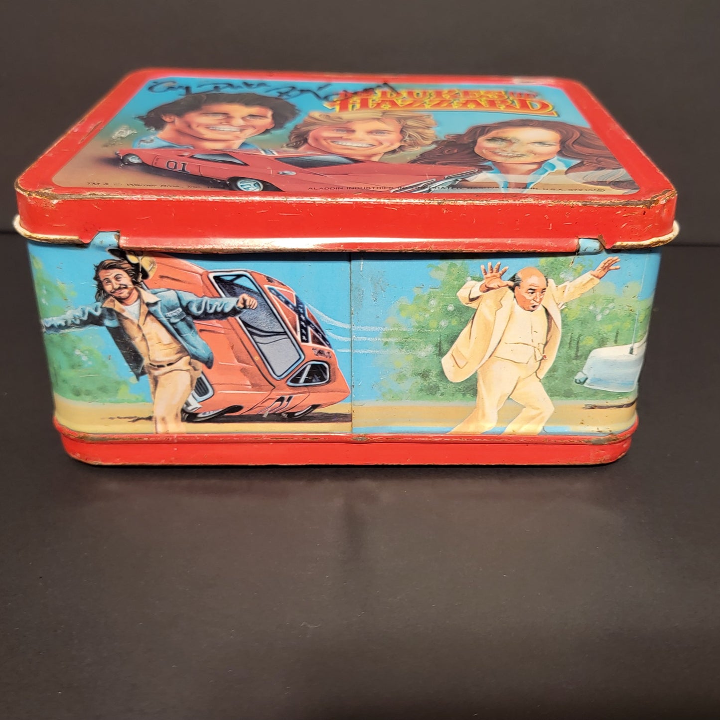 Dukes Of Hazzard (Coy and Vance) Metal Lunchbox (NO Thermos) - 1983