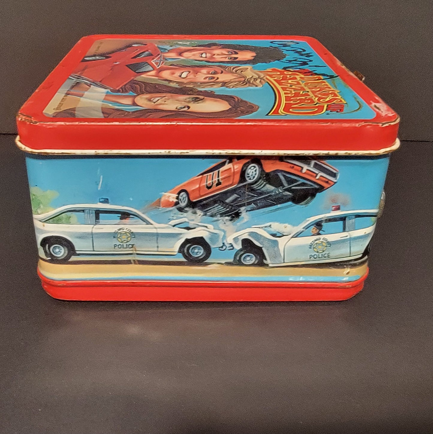 Dukes Of Hazzard (Coy and Vance) Metal Lunchbox (NO Thermos) - 1983