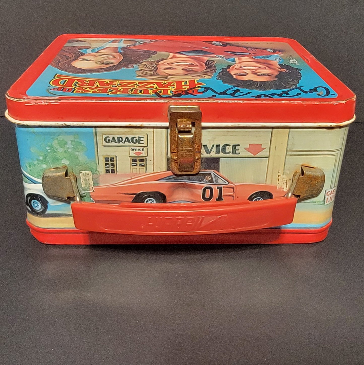 Dukes Of Hazzard (Coy and Vance) Metal Lunchbox (NO Thermos) - 1983