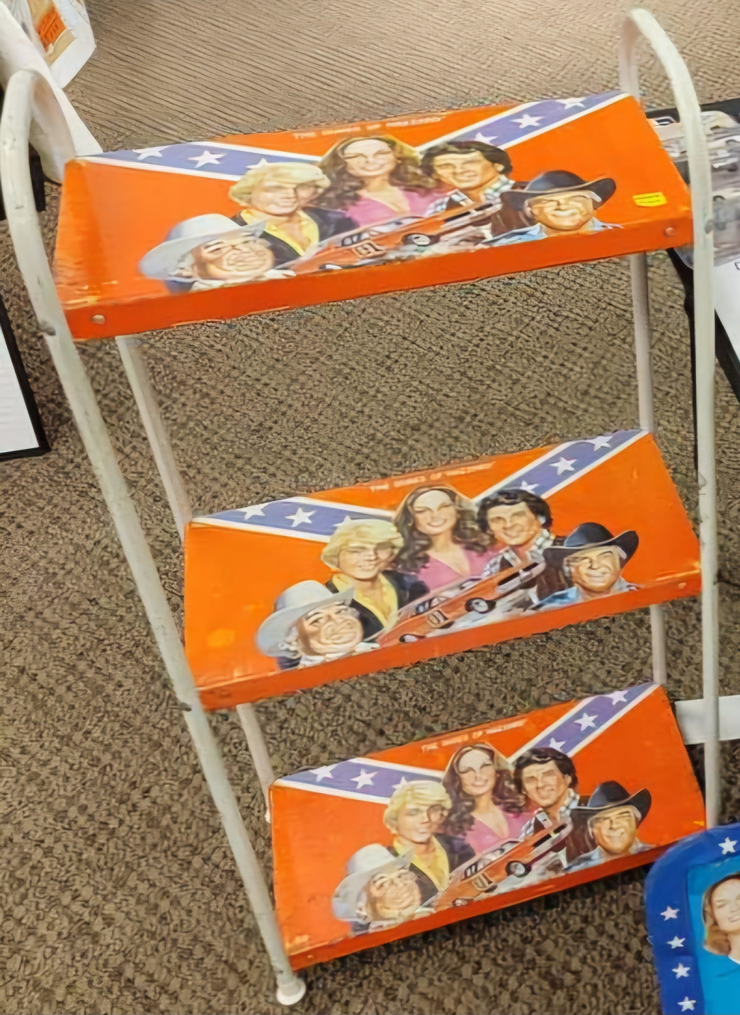 Dukes Of Hazzard 3-Tier Metal Shelf -1982