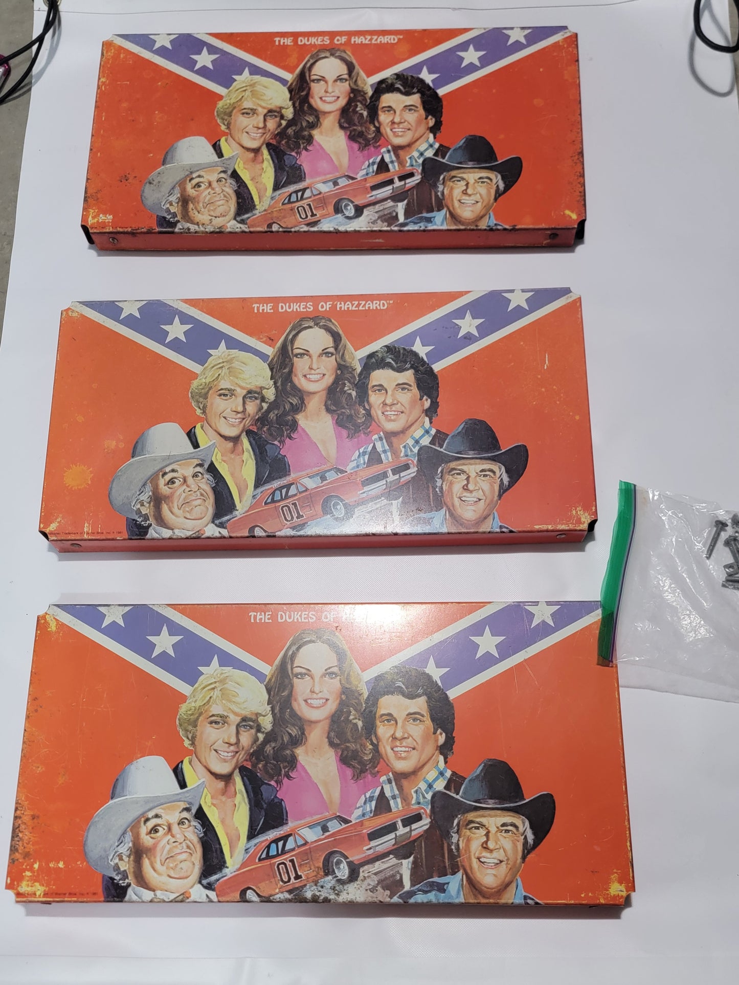 Dukes Of Hazzard 3-Tier Metal Shelf -1982