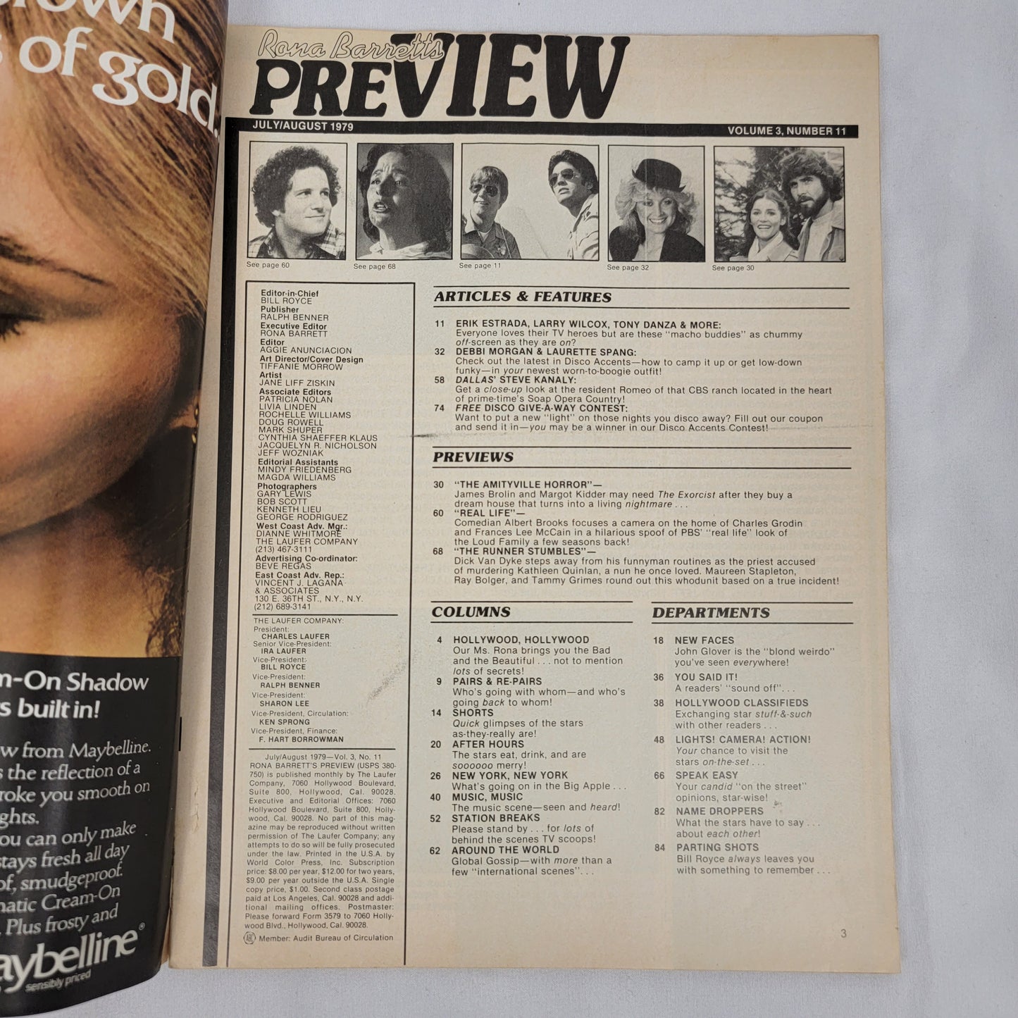 Rona Barrett's PREVIEW Magazine, July/August, 1979