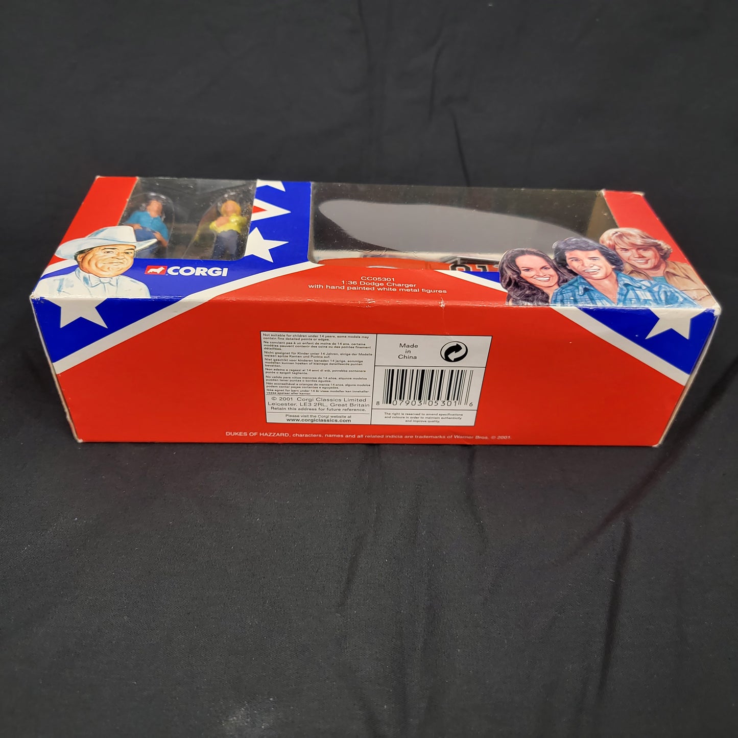 1:36 Dodge Charger General Lee with metal figures, 2001 UK (A)