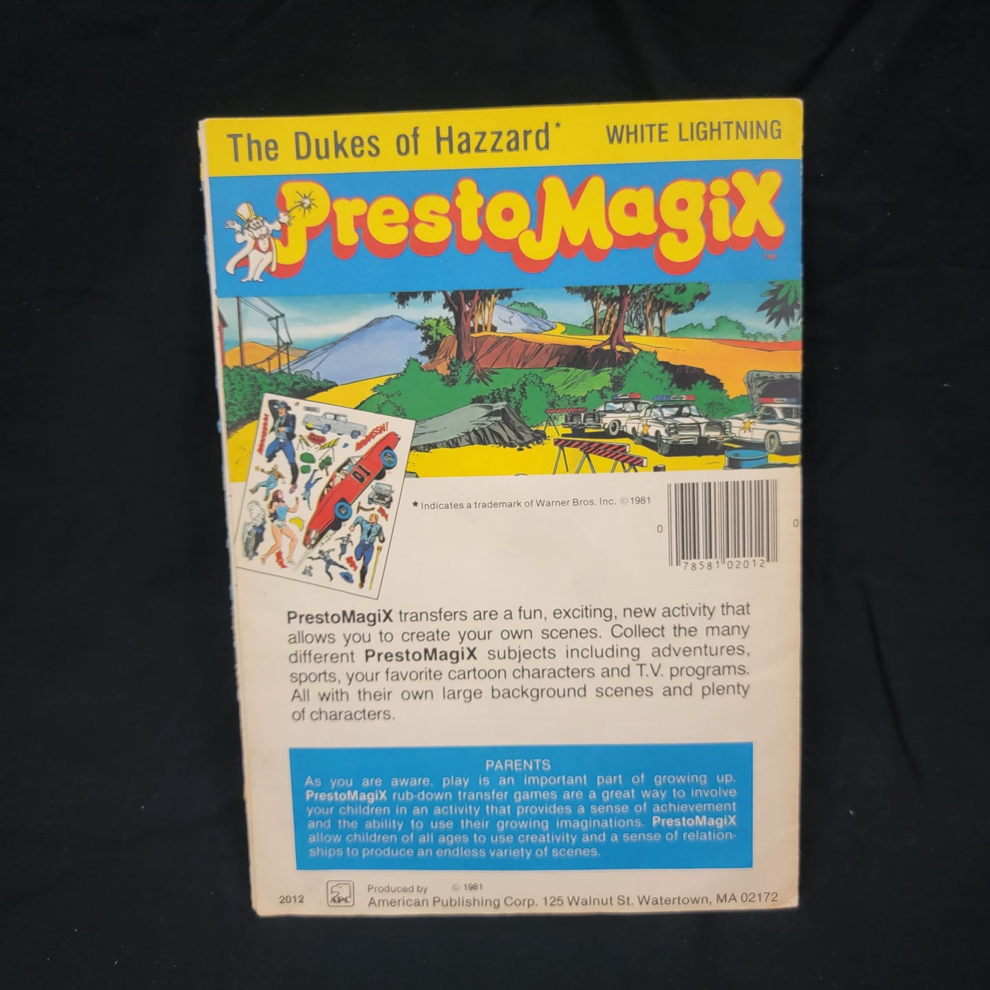 Presto Magix Rub Down, Dukes Of Hazzard "White Lightning" - 1981