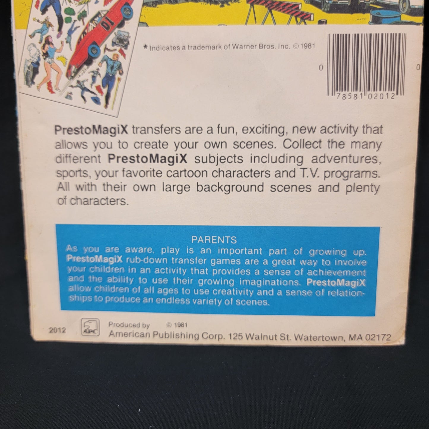 Presto Magix Rub Down, Dukes Of Hazzard "White Lightning" - 1981