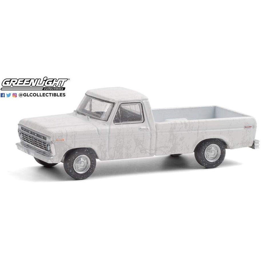 1:64 1973 Ford F-100 Pickup Truck "Uncle Jesse" (White - Weathered)