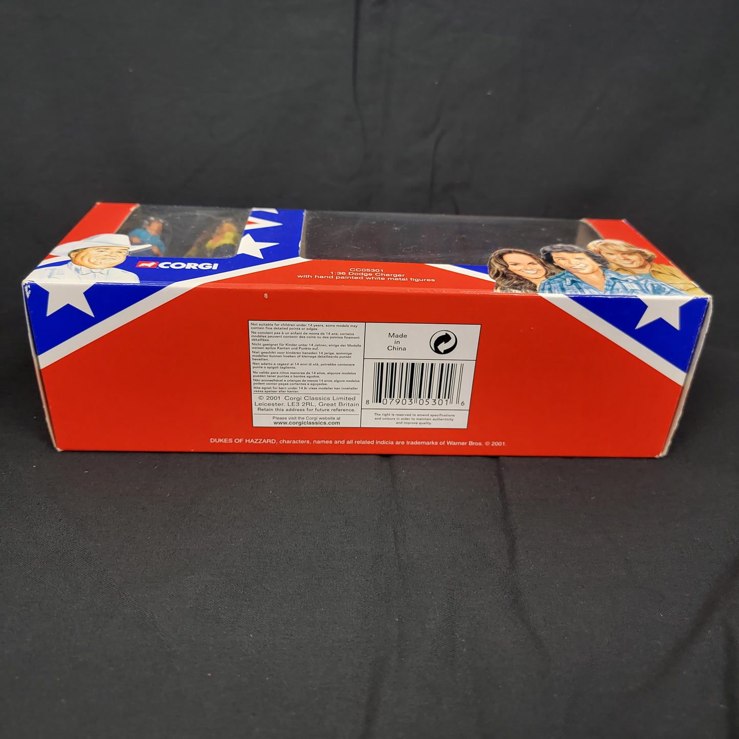 1:36 Dodge Charger General Lee with metal figures, 2001 UK (B)