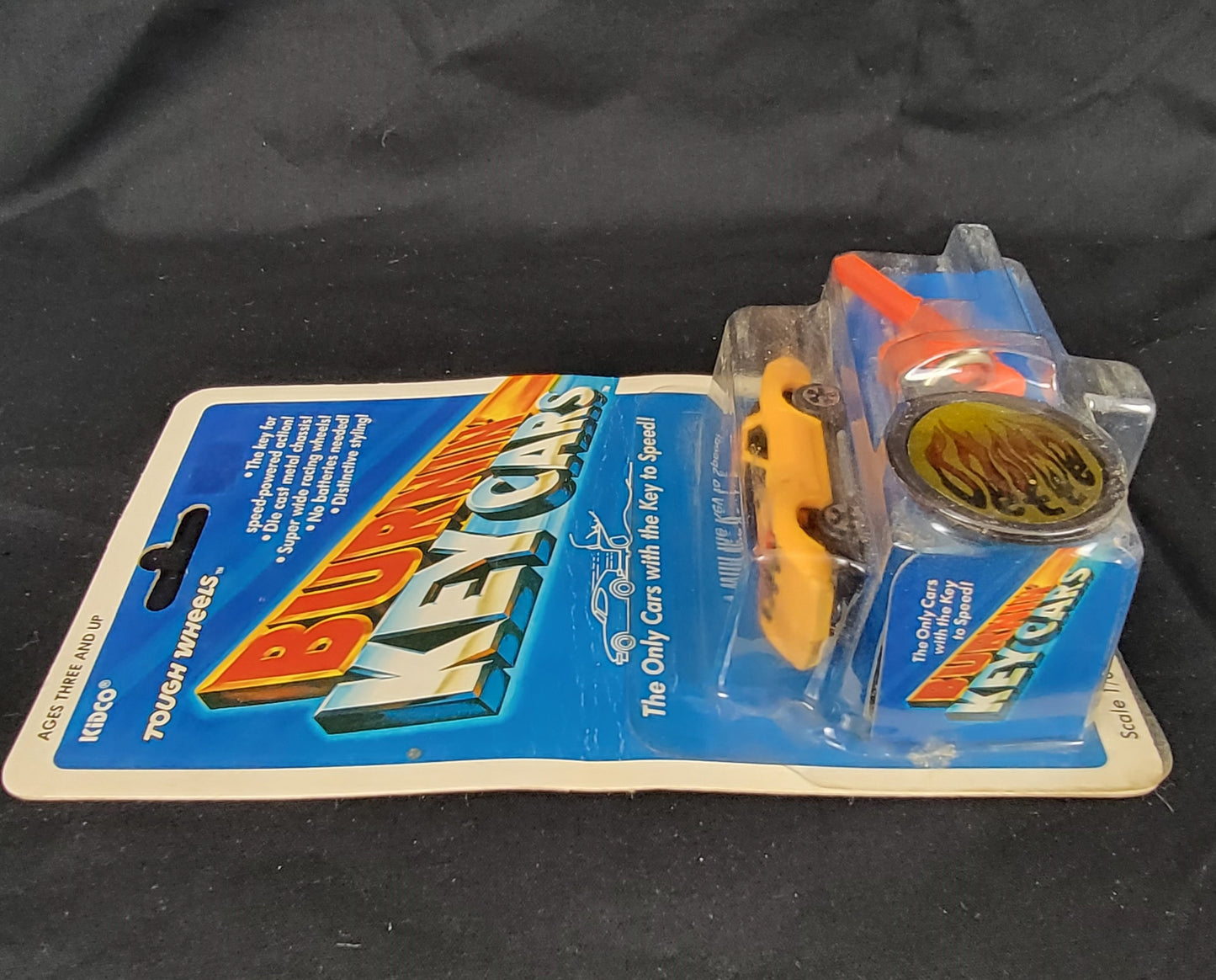1:64 Tough Wheels Burnin' Key Cars Corvette (Yellow) - 1981