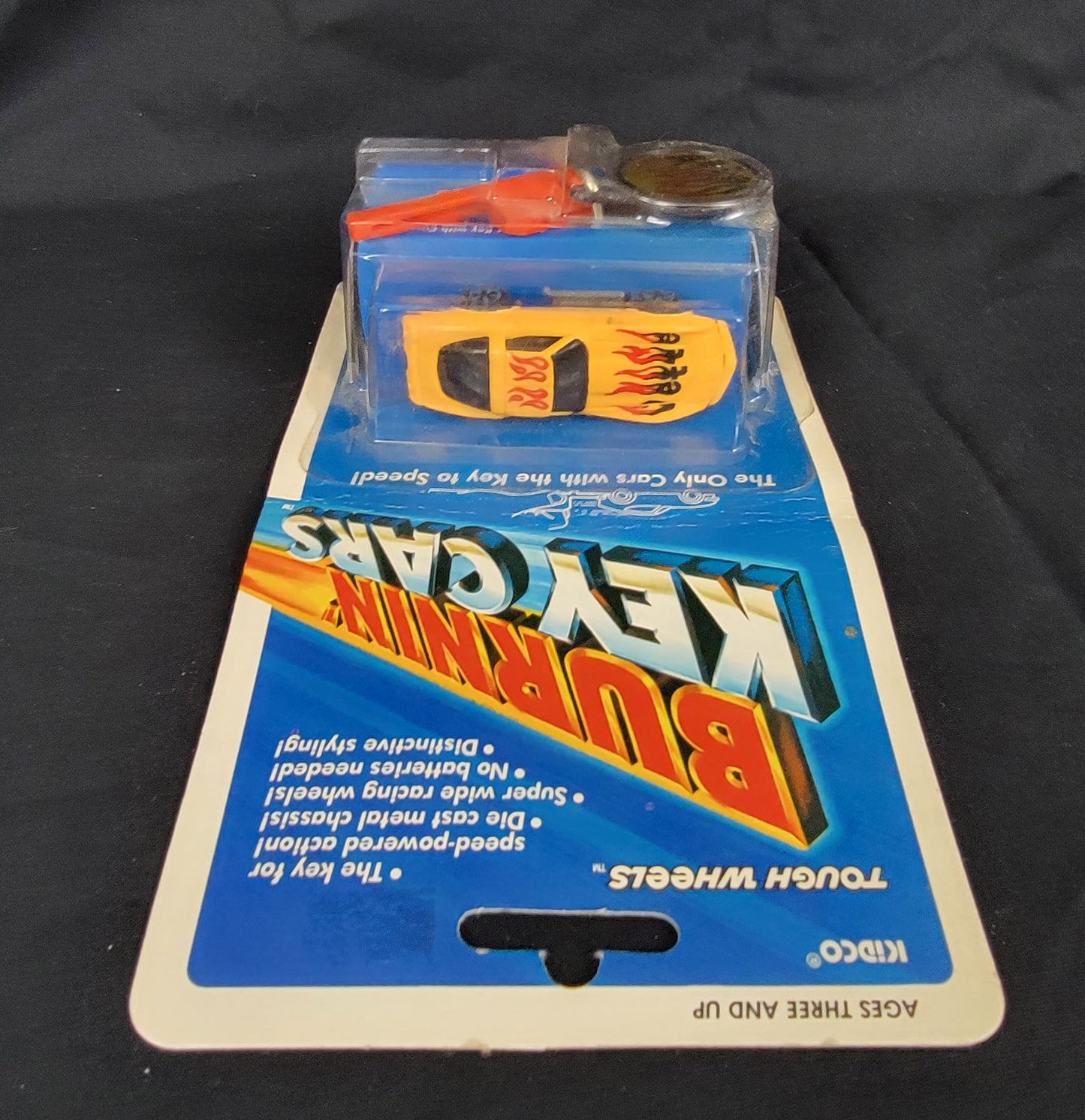 1:64 Tough Wheels Burnin' Key Cars Corvette (Yellow) - 1981