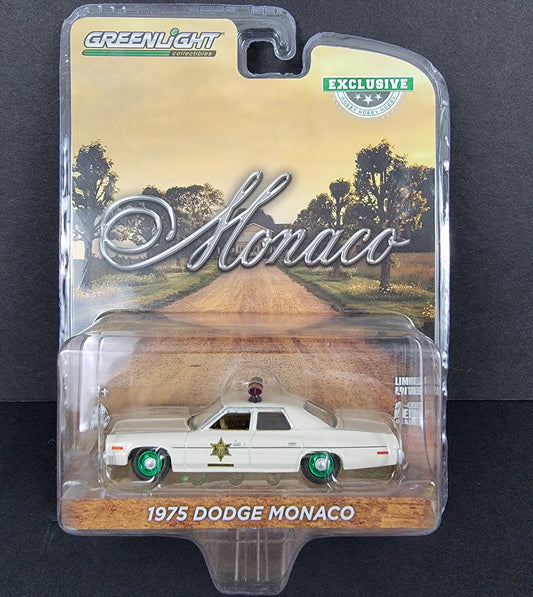 1:64 1975 Dodge Monaco GREEN MACHINE/CHASE "Hazzard County Sheriff"