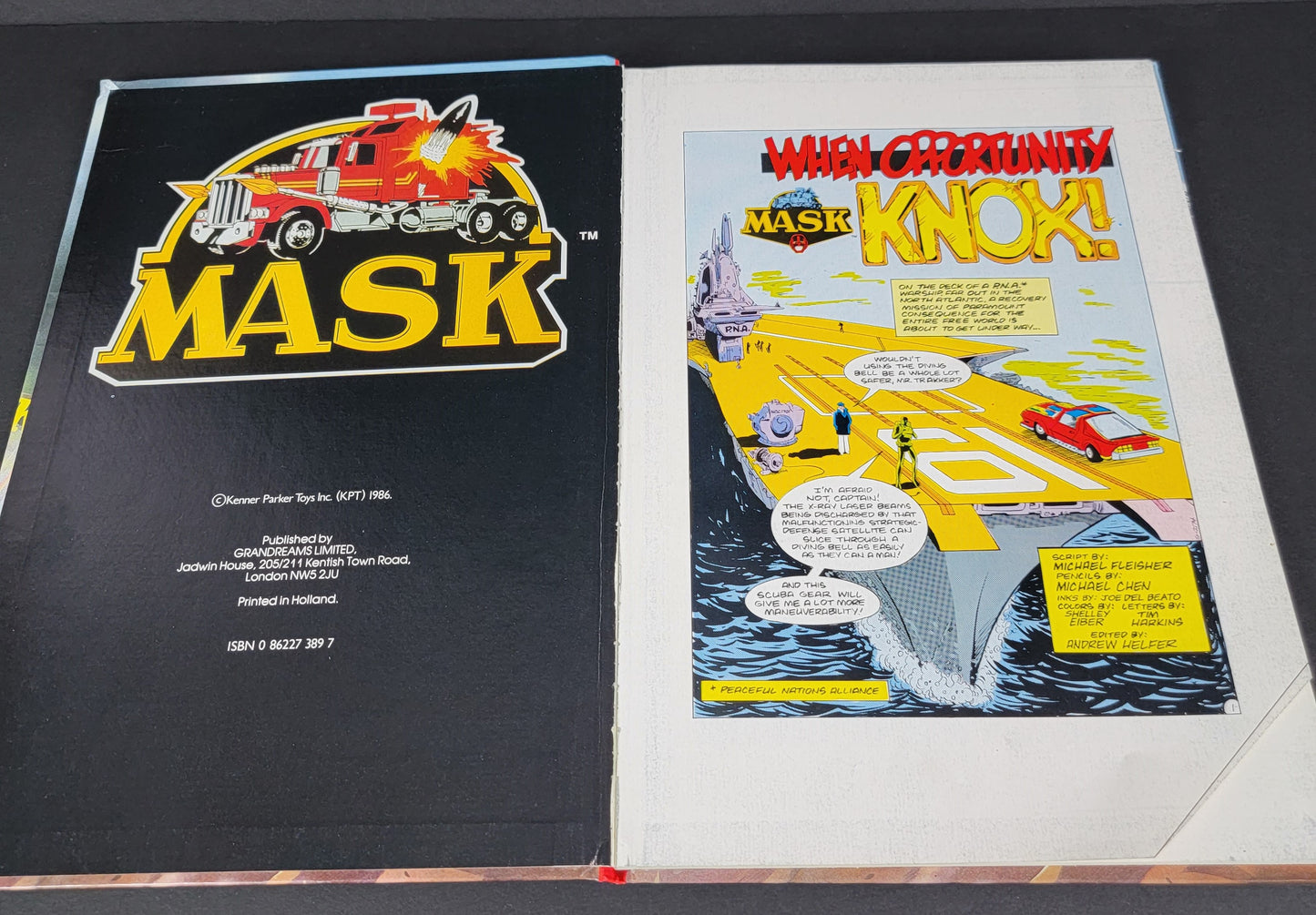 MASK (cartoon) Annual Book - 1986