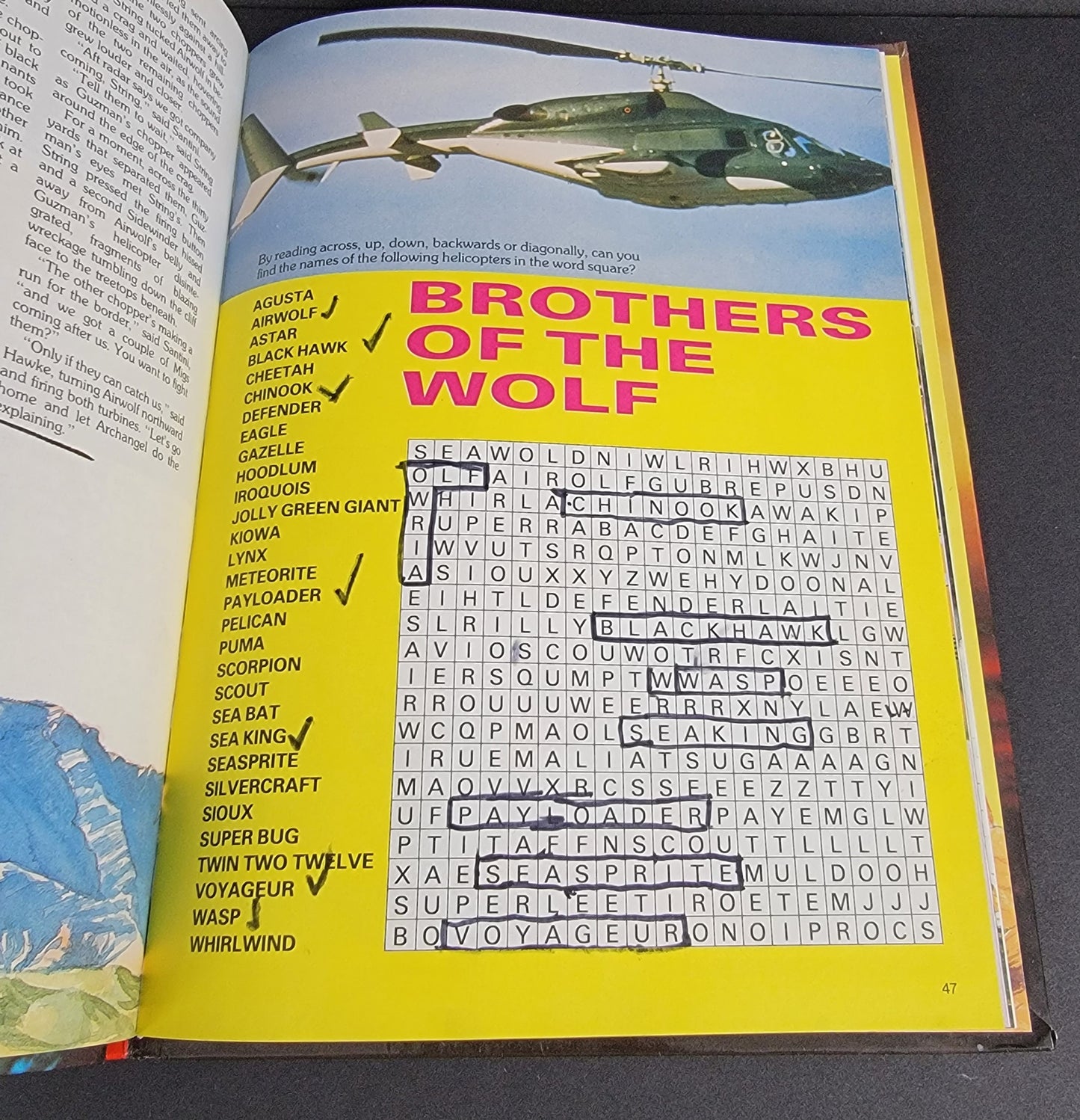 AIRWOLF Annual Book - 1986