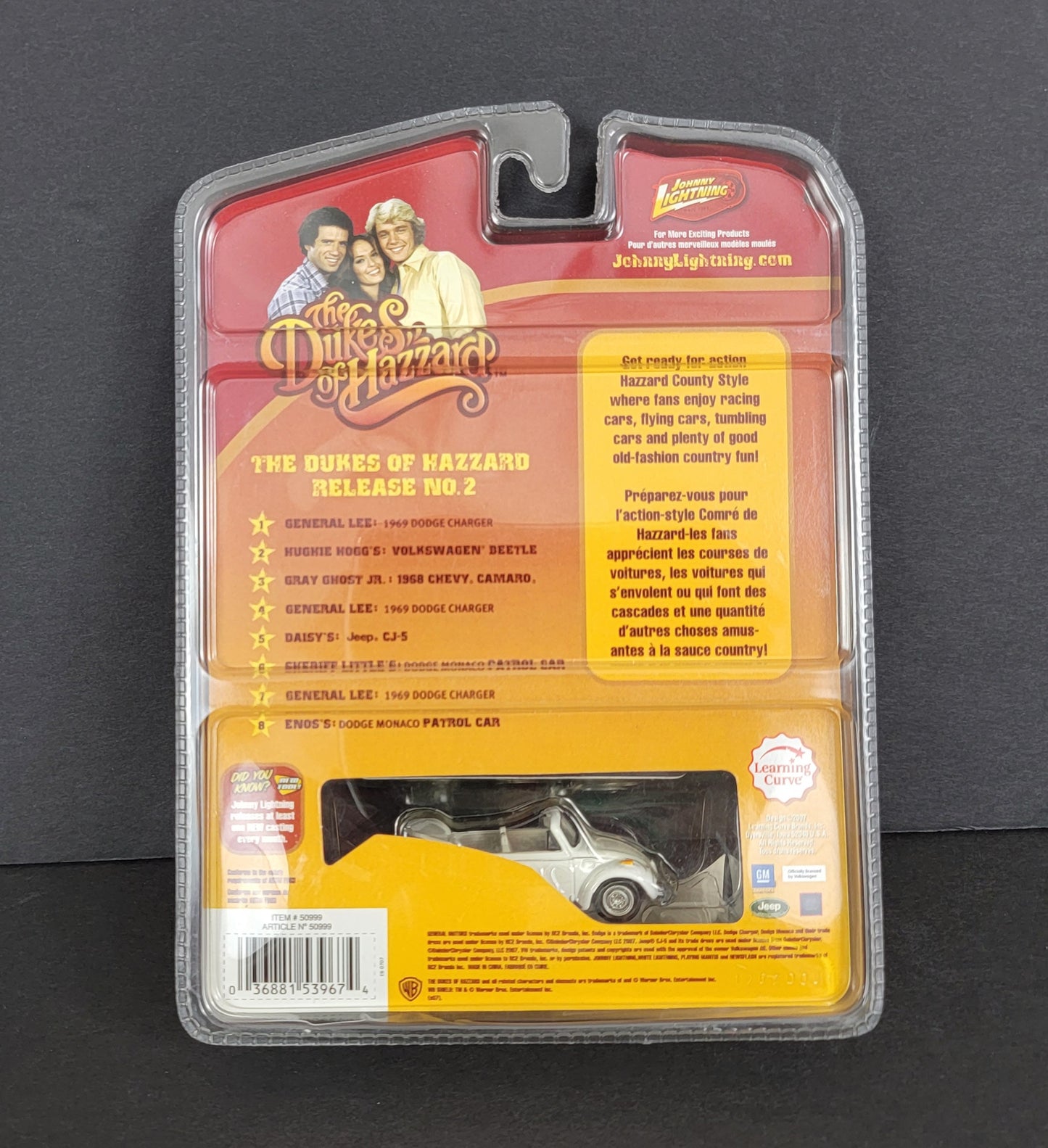 1:64 Volkswagon Beetle "Hughie Hogg" loose steering wheel - 2007