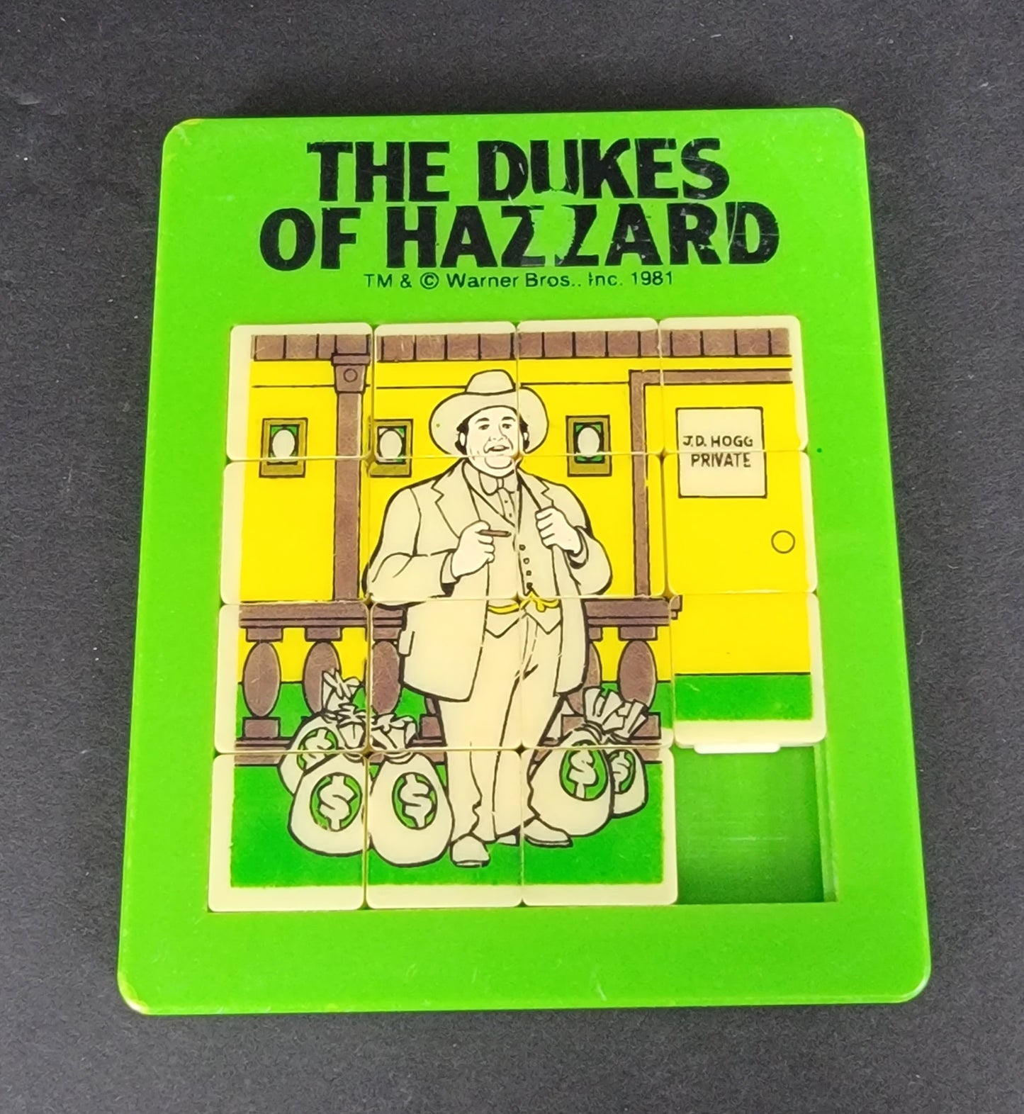 Sliding Puzzle - Green, BOSS HOGG - 1981