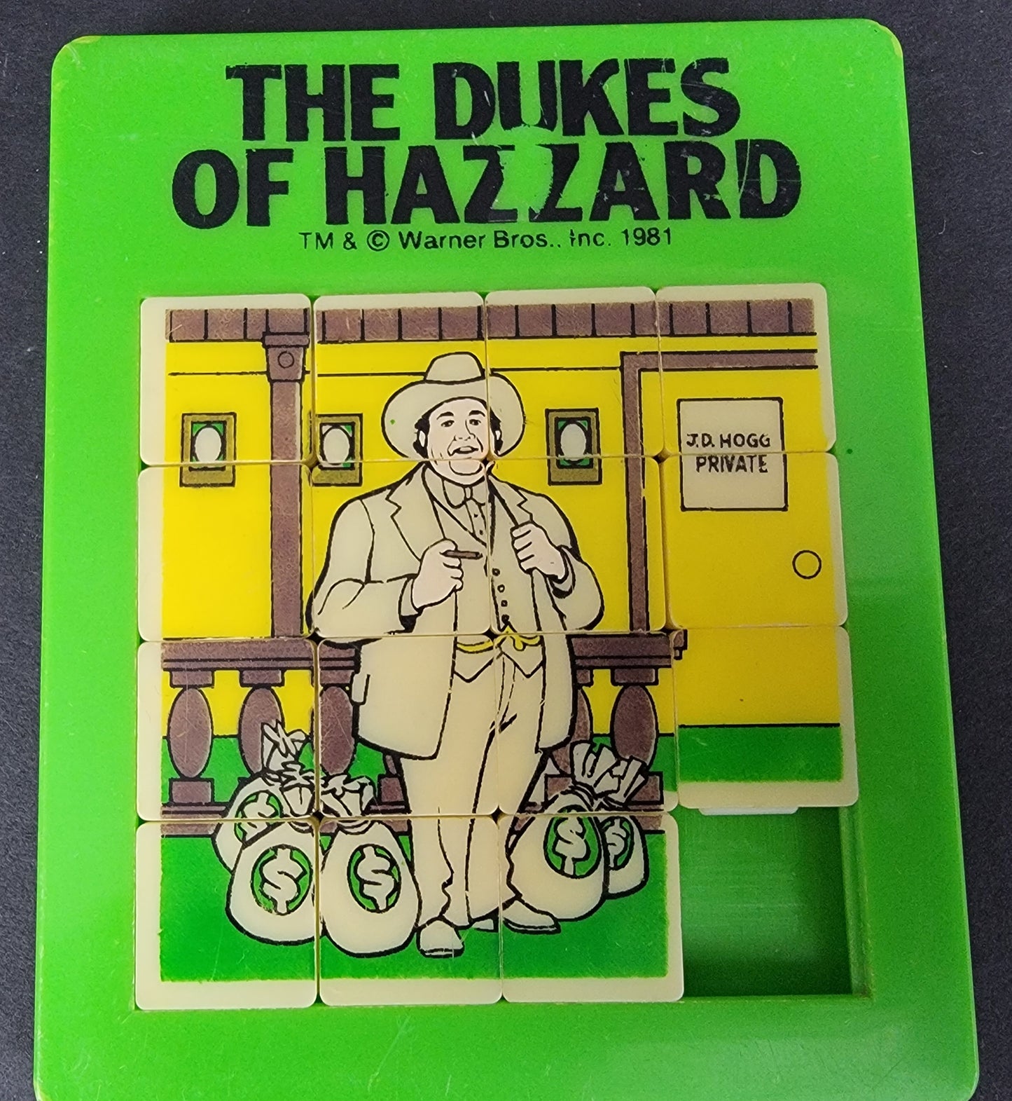 Sliding Puzzle - Green, BOSS HOGG - 1981