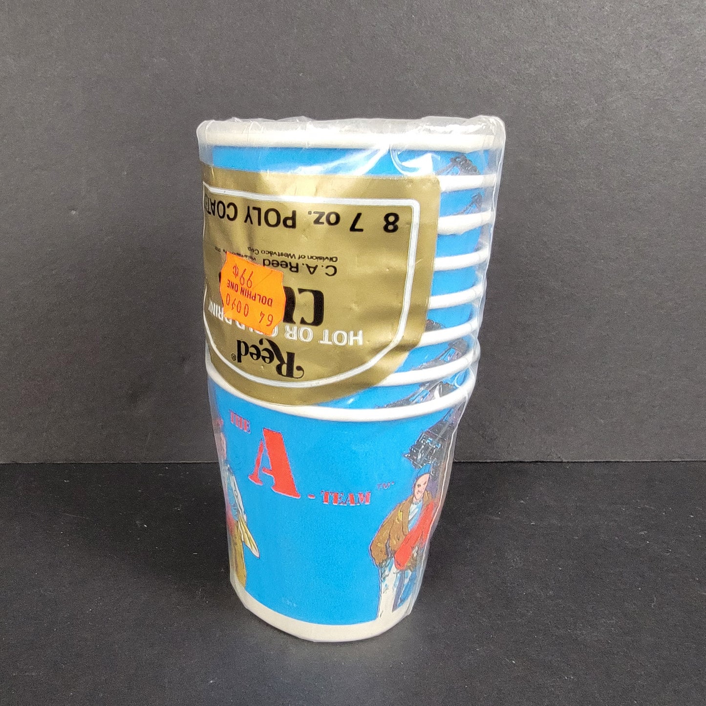 A-Team 7-ounce Party Cups With Tag - 1983