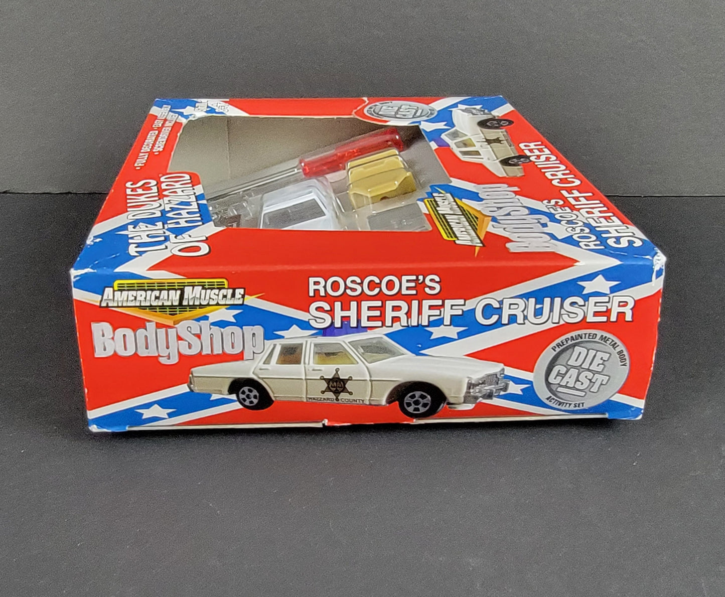 1:64 Roscoe's Sheriff Cruiser Body Shop Diecast Activity Set - 2001
