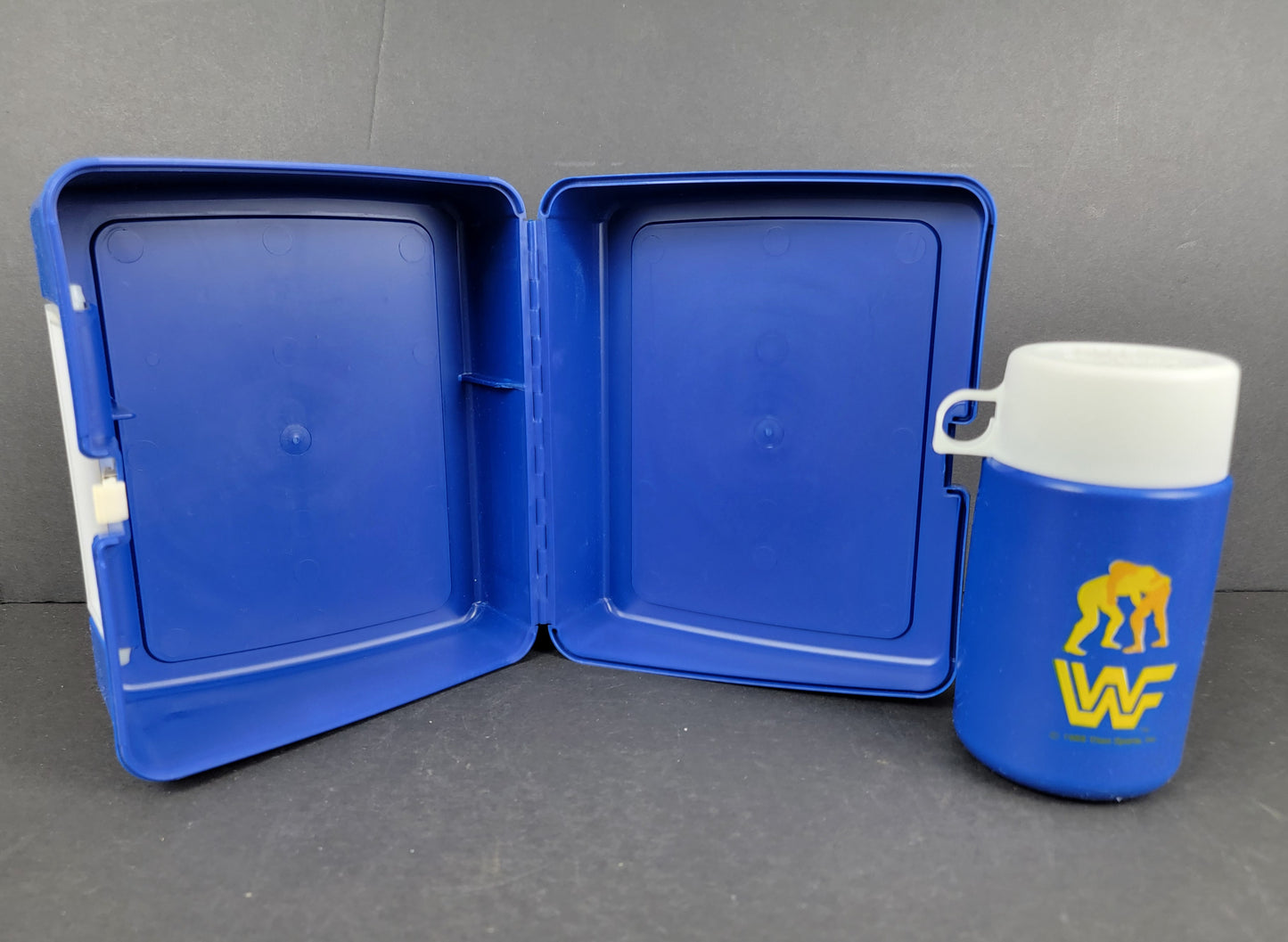 WWF (Wrestling) Plastic Lunchbox & Thermos - 1985
