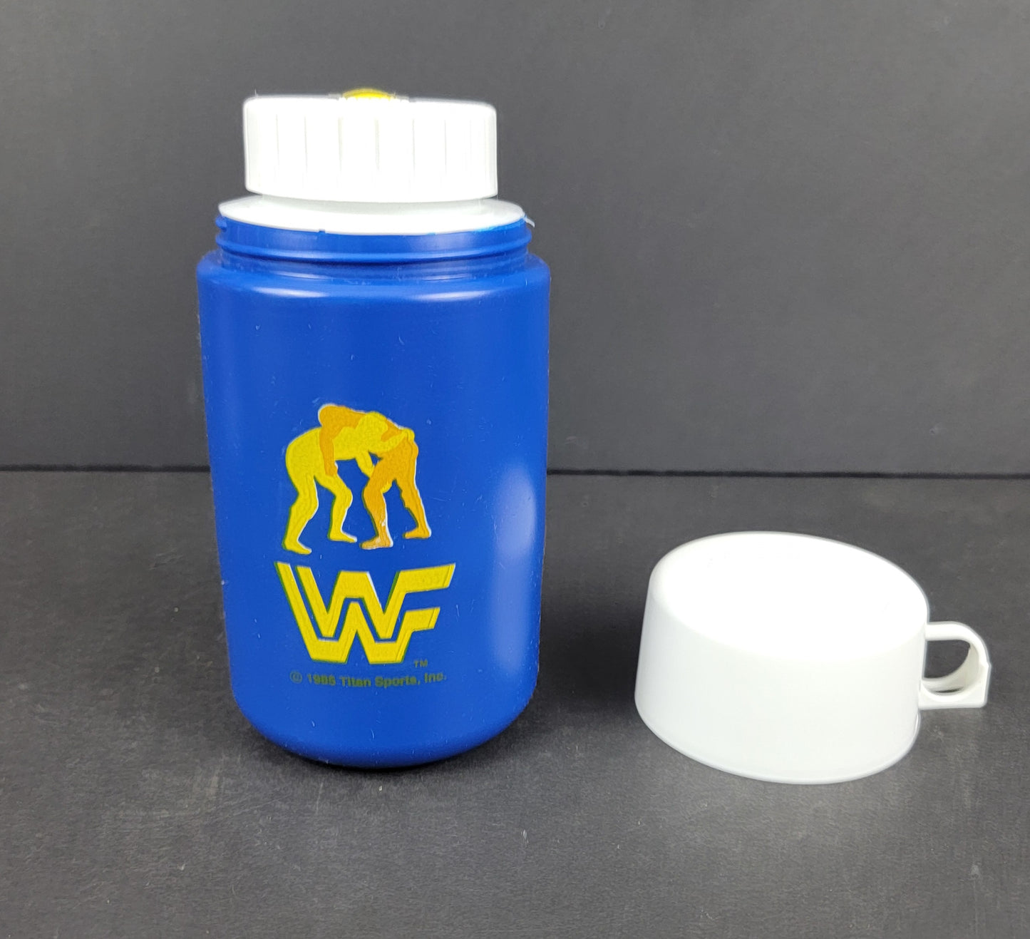 WWF (Wrestling) Plastic Lunchbox & Thermos - 1985