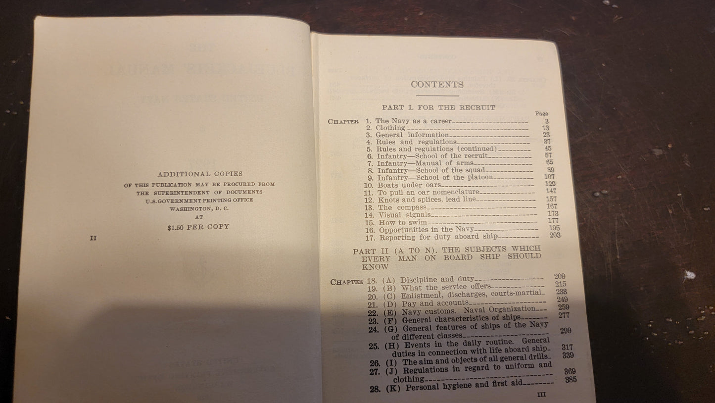 1927 BlueJacket's Manual