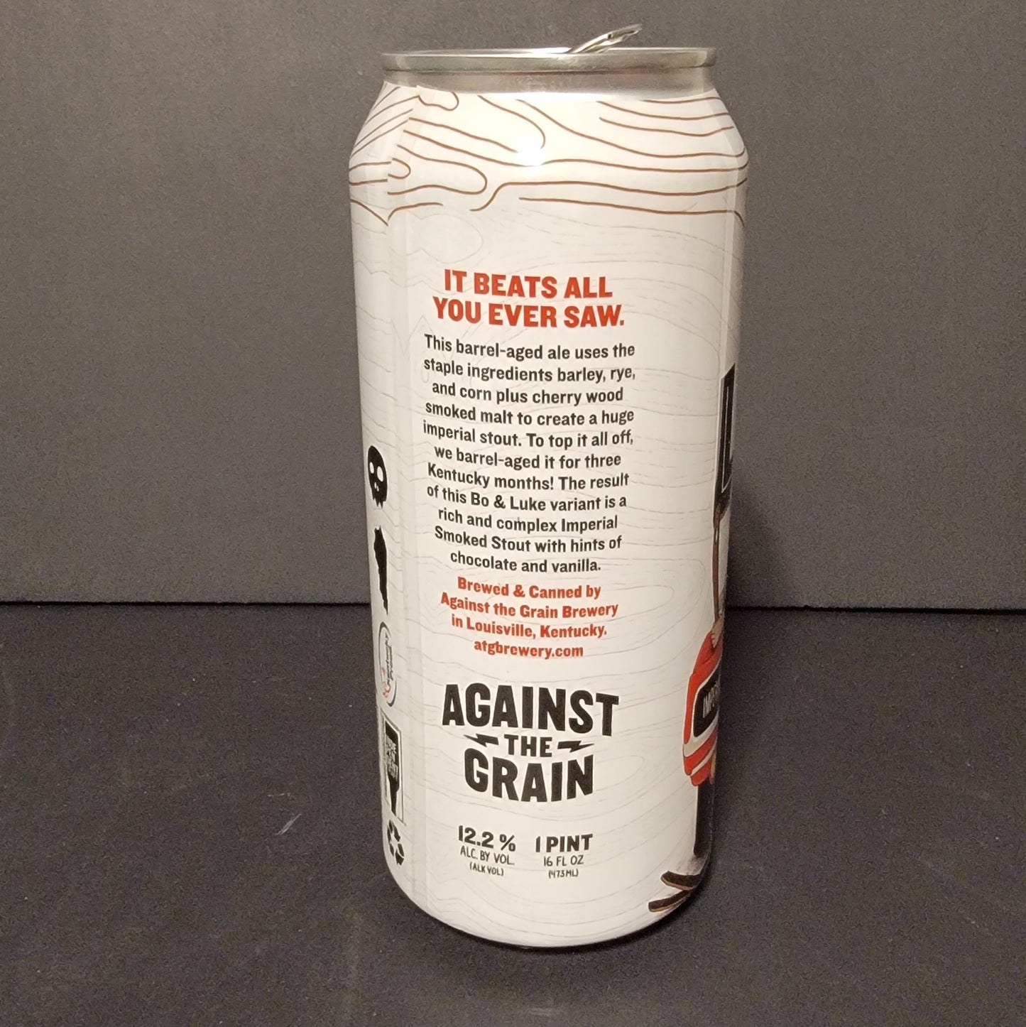 Bo and Luke Sweet Potato Pie Stout (empty) Collectible Beer Can