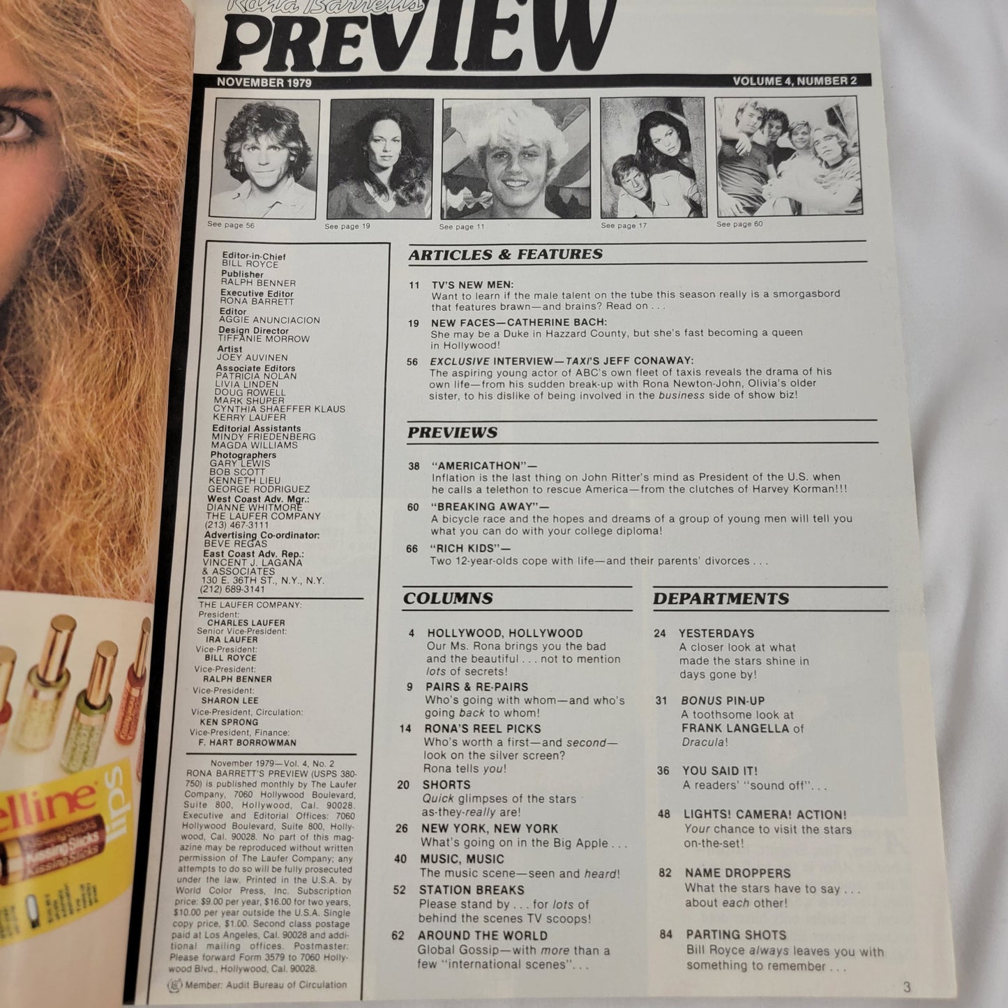 Rona Barrett's PREVIEW Magazine, November, 1979
