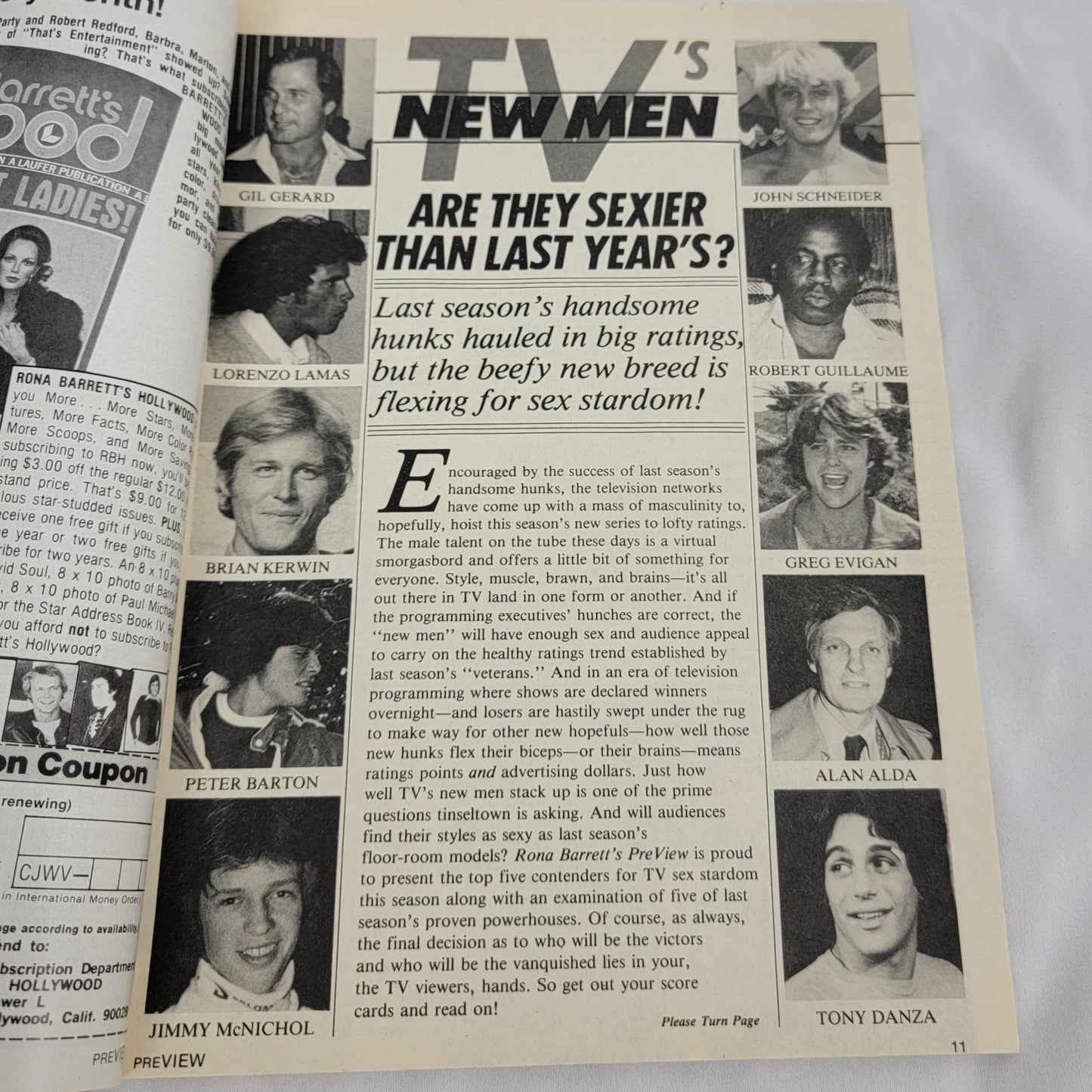 Rona Barrett's PREVIEW Magazine, November, 1979