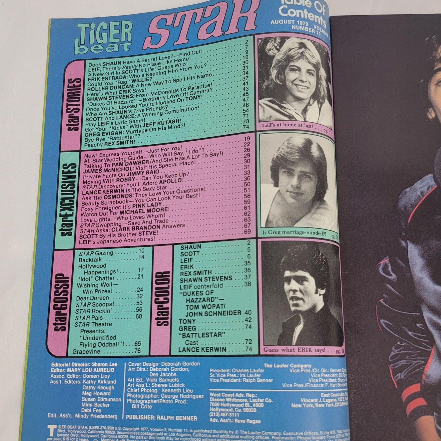 TIGER BEAT STAR Magazine, August 1979