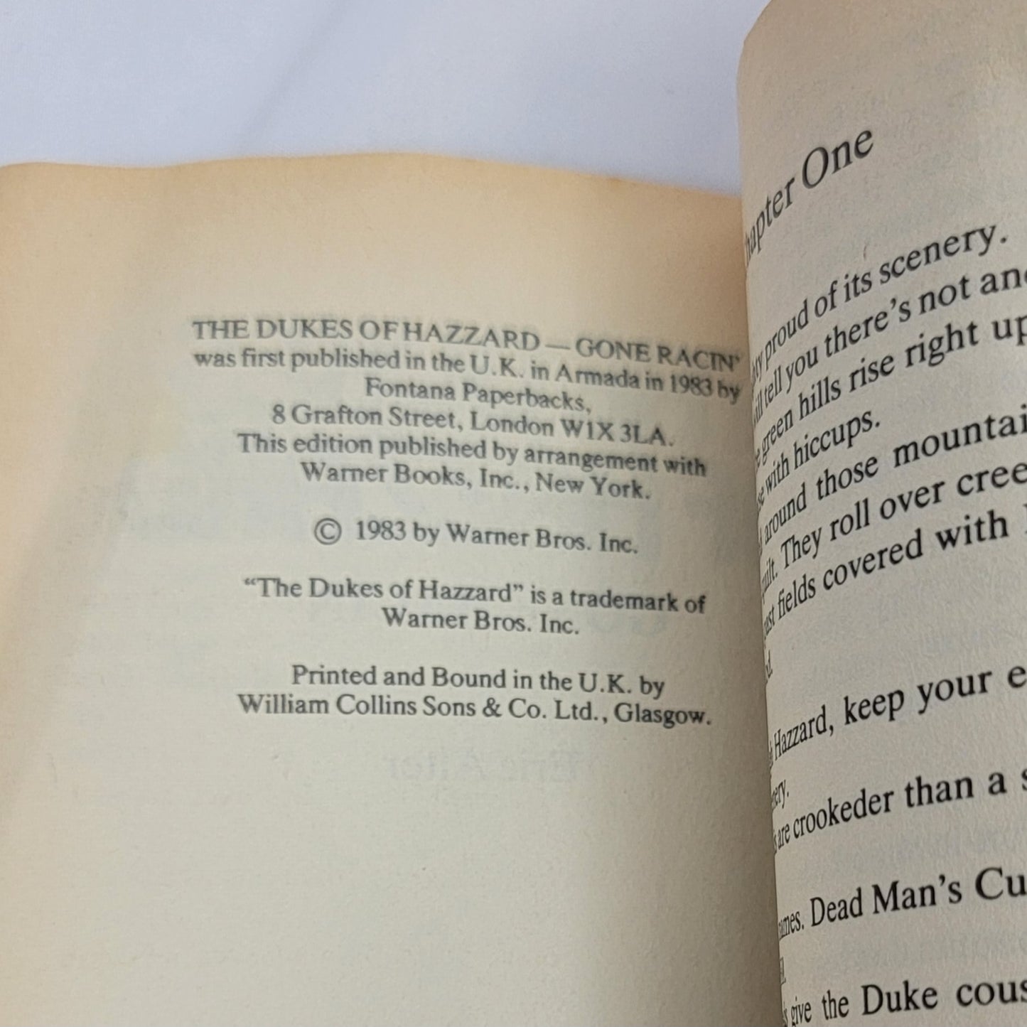 The Duke Of Hazzard, Gone Racin', Book, 1983 UK Printing