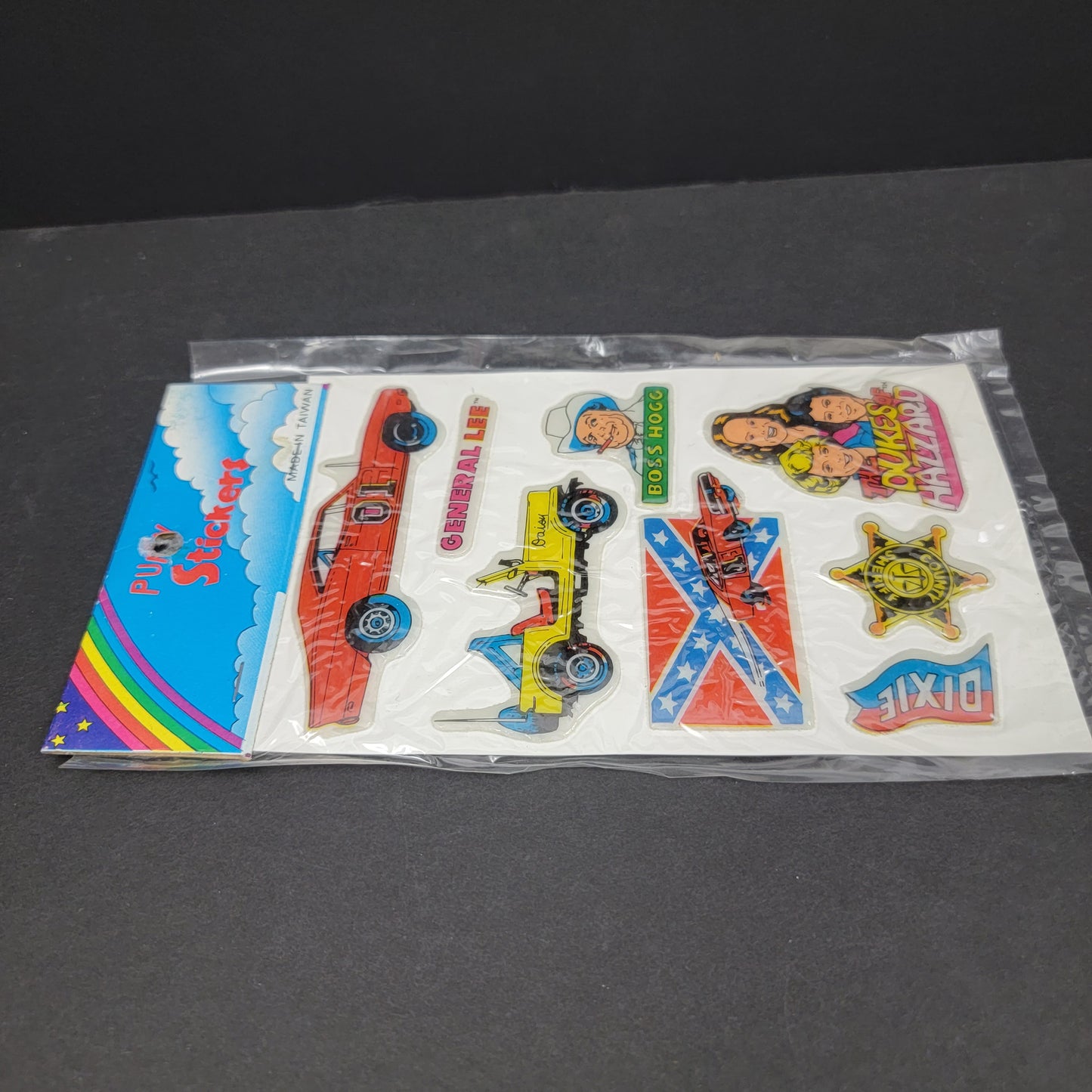 Puffy Stickers, Dukes Of Hazzard (Alternate Packaging)- 1982